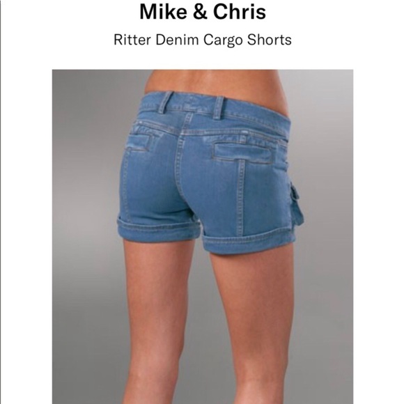 Mike & Chris Ritter Denim Cargo Shorts - 10 but more like an 8 - Picture 6 of 6